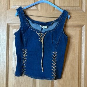 Banjo denim tank top